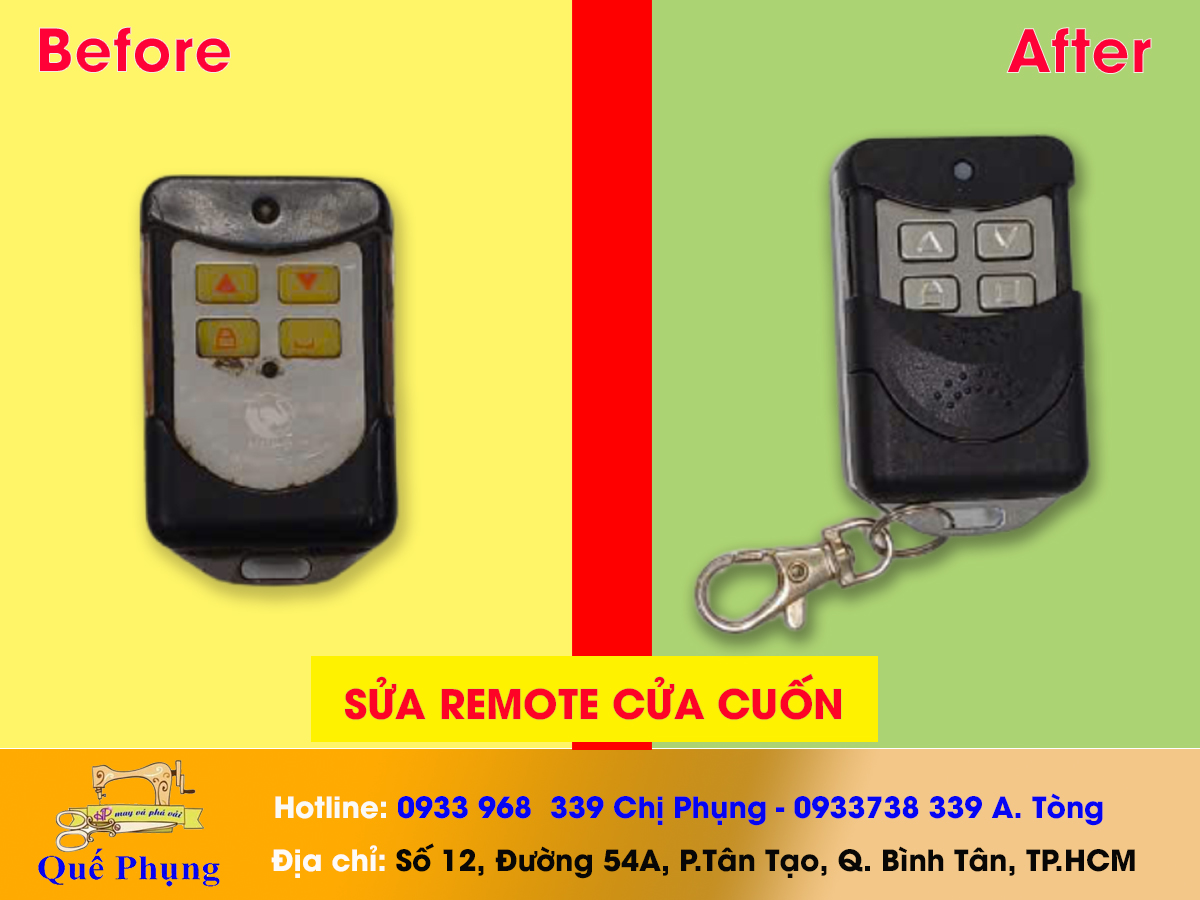 Sửa remote cửa cuốn tại Quế Phụng