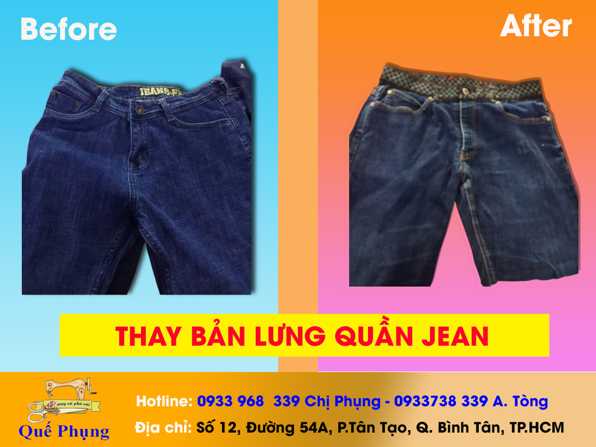 THAY BẢN LƯNG QUẦN JEAN