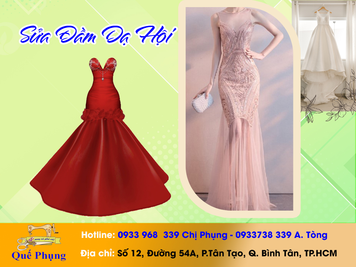 Sửa Đầm Dạ Hội Tiệm Quế Phụng